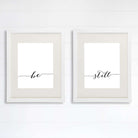 Be Still Wall Art Prints (Set of 2) - 8x10 | Inspirational Wall Art - Dream Big Printables