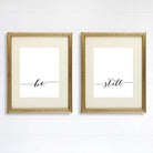 Be Still Wall Art Prints (Set of 2) - 8x10 | Inspirational Wall Art - Dream Big Printables