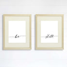 Be Still Wall Art Prints (Set of 2) - 8x10 | Inspirational Wall Art - Dream Big Printables