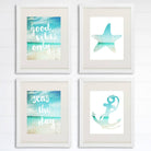 Beach Art Prints - Good Vibes Only (Set of 4) - 8x10s - Dream Big Printables