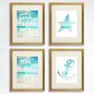 Beach Art Prints - Good Vibes Only (Set of 4) - 8x10s - Dream Big Printables