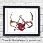 Abstract Antlers Art Print - 8x10 - Dream Big Printables