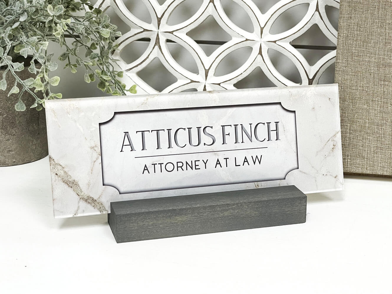 Acrylic Name Plates with Wood Stand - Dream Big Printables