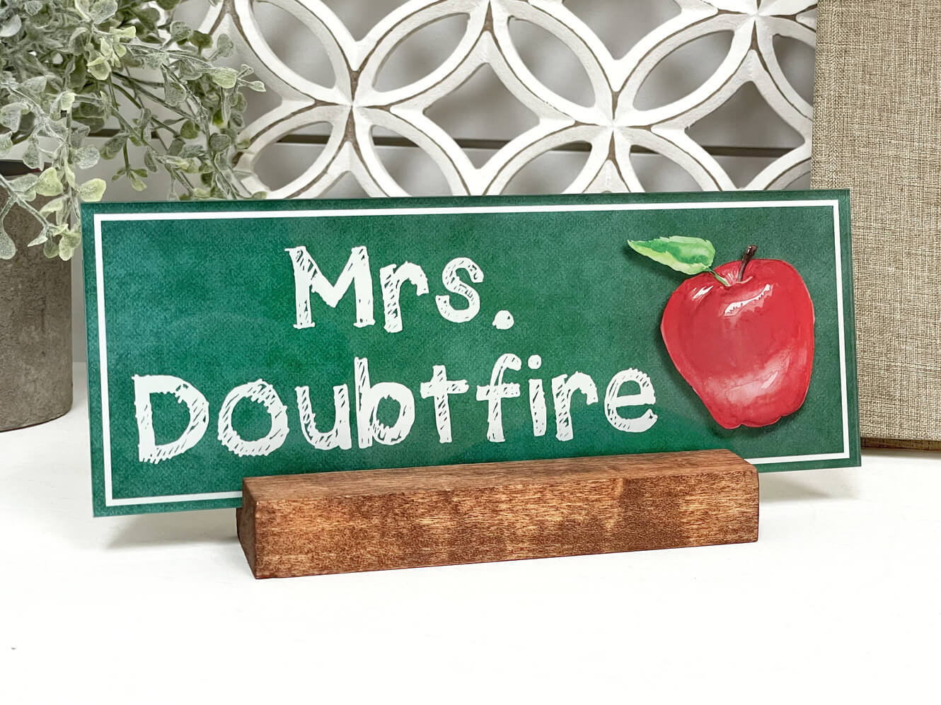 Acrylic Name Plates with Wood Stand - Dream Big Printables