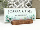 Acrylic Name Plates with Wood Stand - Dream Big Printables