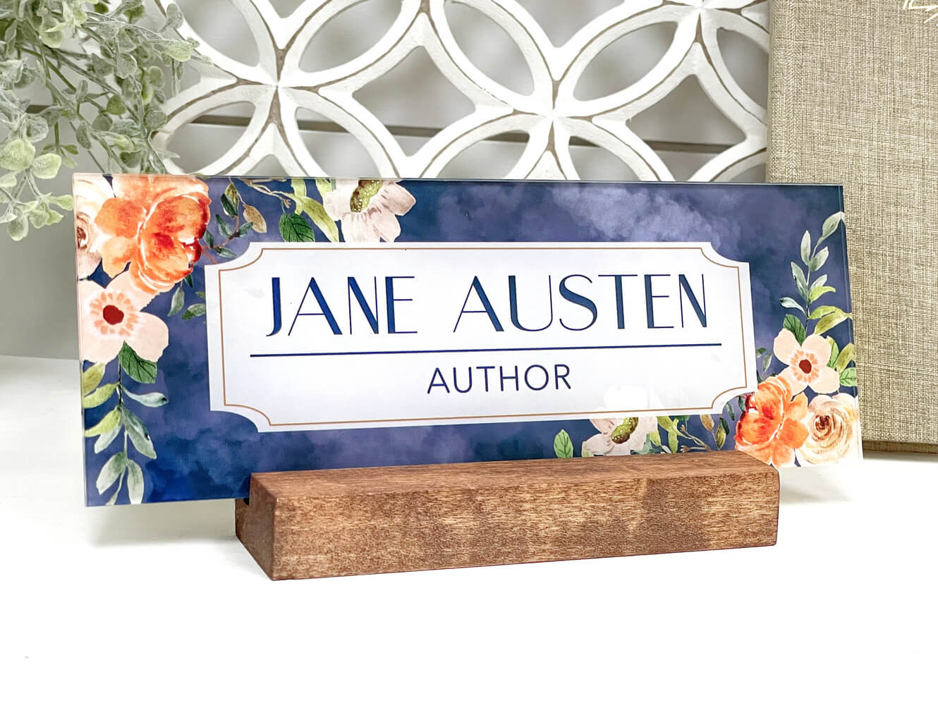 Acrylic Name Plates with Wood Stand - Dream Big Printables