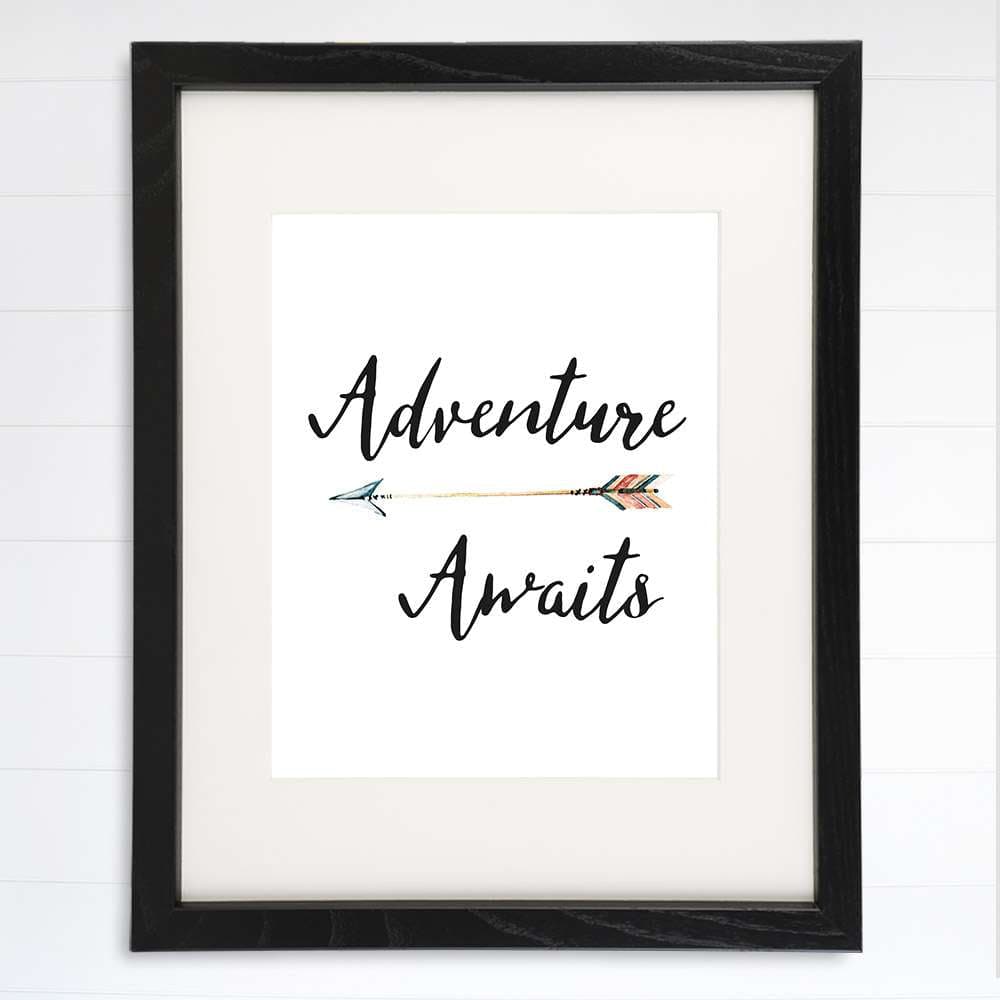 Adventure Awaits Art Print - 8x10 - Dream Big Printables