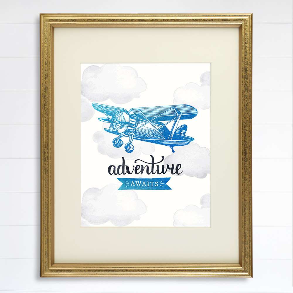 Adventure Awaits Art Print - 8x10 - Dream Big Printables