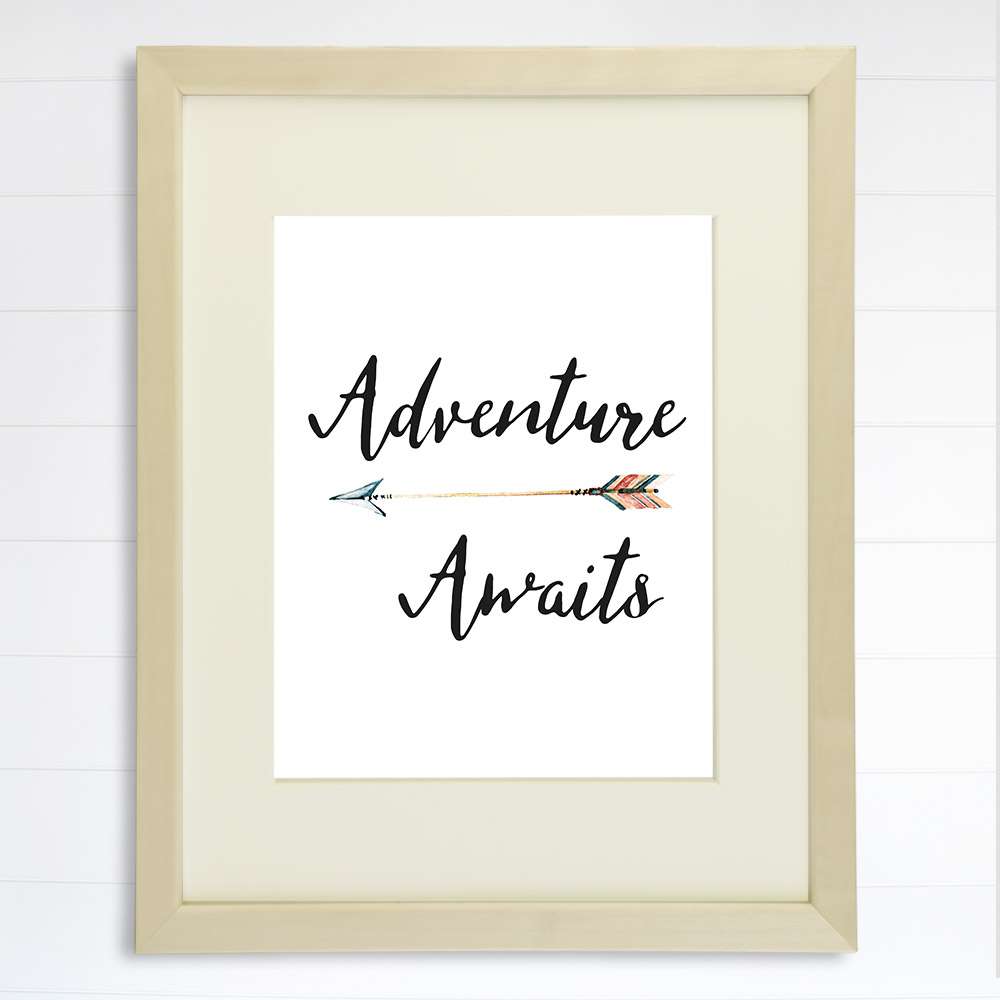 Adventure Awaits Art Print - 8x10 - Dream Big Printables