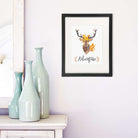 Adventure Floral Deer Art Print - 8x10 - Dream Big Printables