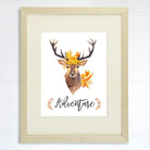 Adventure Floral Deer Art Print - 8x10 - Dream Big Printables