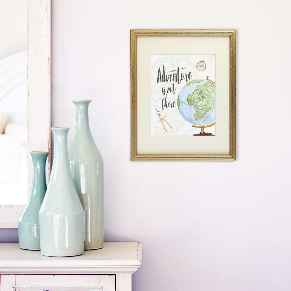 Adventure Is Out There Art Print - 8x10 - Dream Big Printables