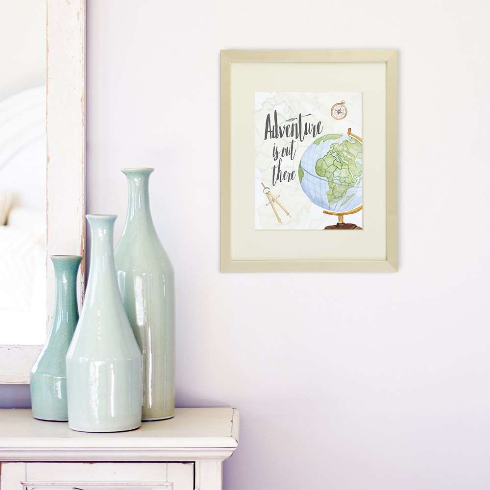 Adventure Is Out There Art Print - 8x10 - Dream Big Printables