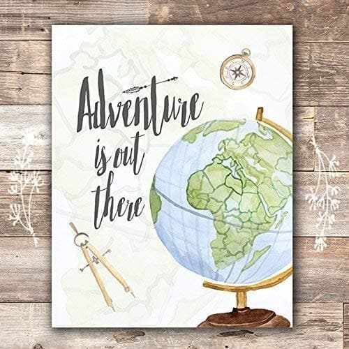 Adventure Is Out There Art Print - 8x10 - Dream Big Printables