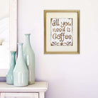 All You Need Is Coffee Wall Art Print - 8x10 - Dream Big Printables