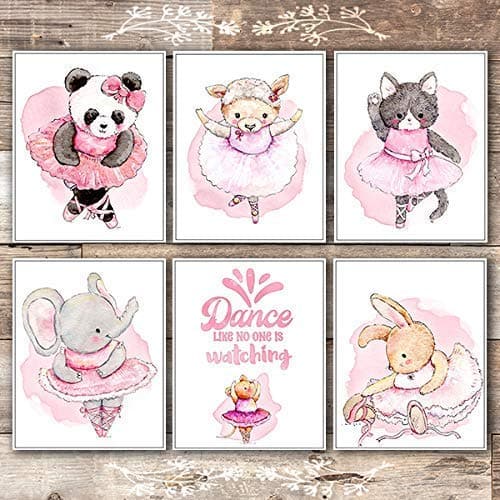 Animal Ballerinas Art Prints (Set of 6) - 8x10s - Dream Big Printables