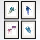 Astronauts Among Stars Art Prints (Set of 4) - 8x10s - Dream Big Printables