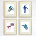 Astronauts Among Stars Art Prints (Set of 4) - 8x10s - Dream Big Printables