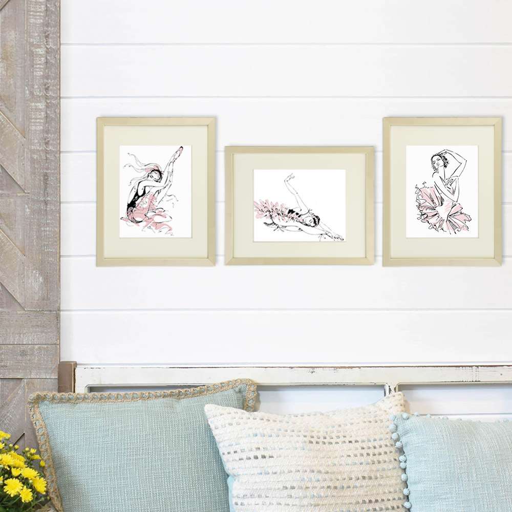 Ballerina Sketches Art Prints (Set of 3) - 8x10s - Dream Big Printables