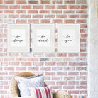 Be Kind Be Brave Be You Art Prints (Set of 3) - 8x10 | Inspirational Wall Art - Dream Big Printables