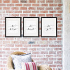 Be Kind Be Brave Be You Art Prints (Set of 3) - 8x10 | Inspirational Wall Art - Dream Big Printables