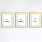 Be Kind Be Brave Be You Art Prints (Set of 3) - 8x10 | Inspirational Wall Art - Dream Big Printables