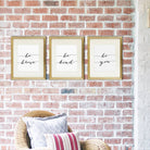 Be Kind Be Brave Be You Art Prints (Set of 3) - 8x10 | Inspirational Wall Art - Dream Big Printables