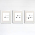 Be Kind Be Brave Be You Art Prints (Set of 3) - 8x10 | Inspirational Wall Art - Dream Big Printables