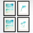 Beach Set Art Prints (Set of 4) - 8x10s - Dream Big Printables