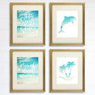 Beach Set Art Prints (Set of 4) - 8x10s - Dream Big Printables