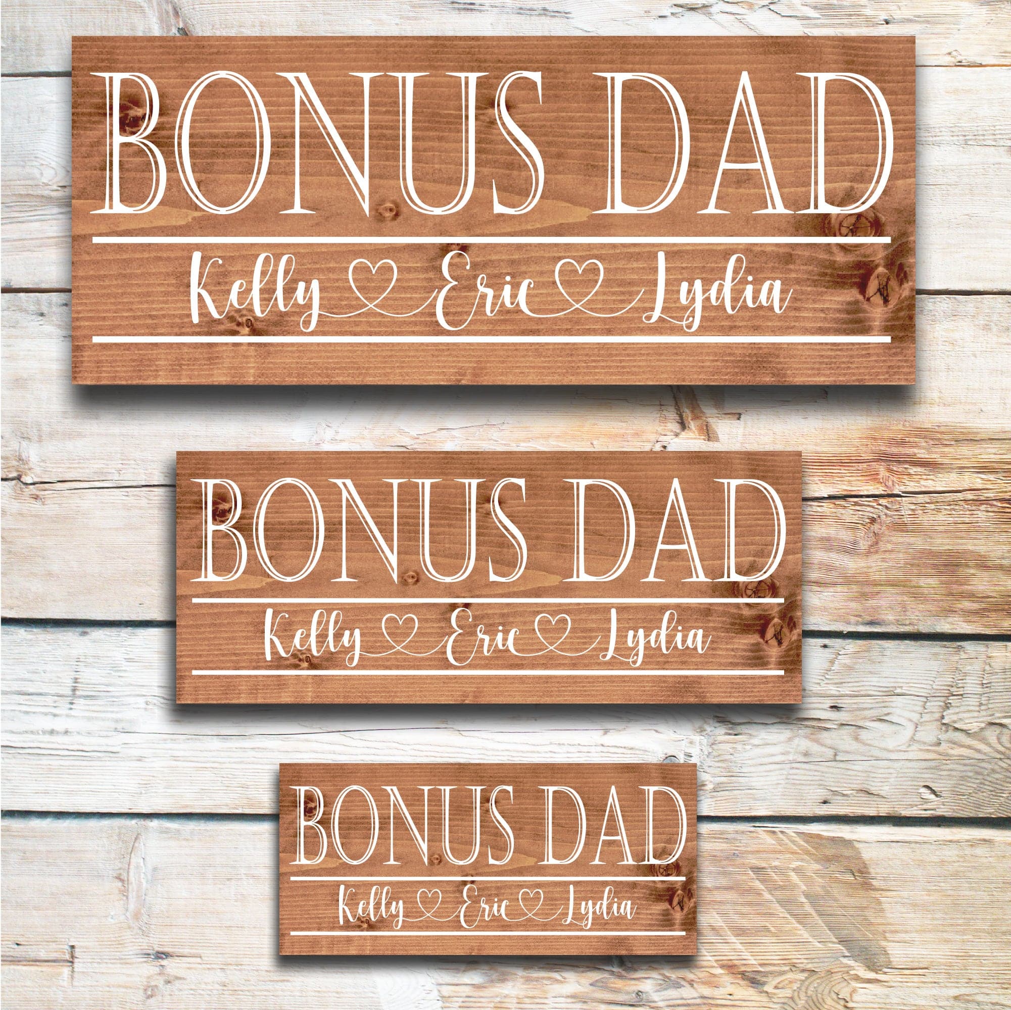 Bonus Dad - Custom Father's Day Sign - Dream Big Printables