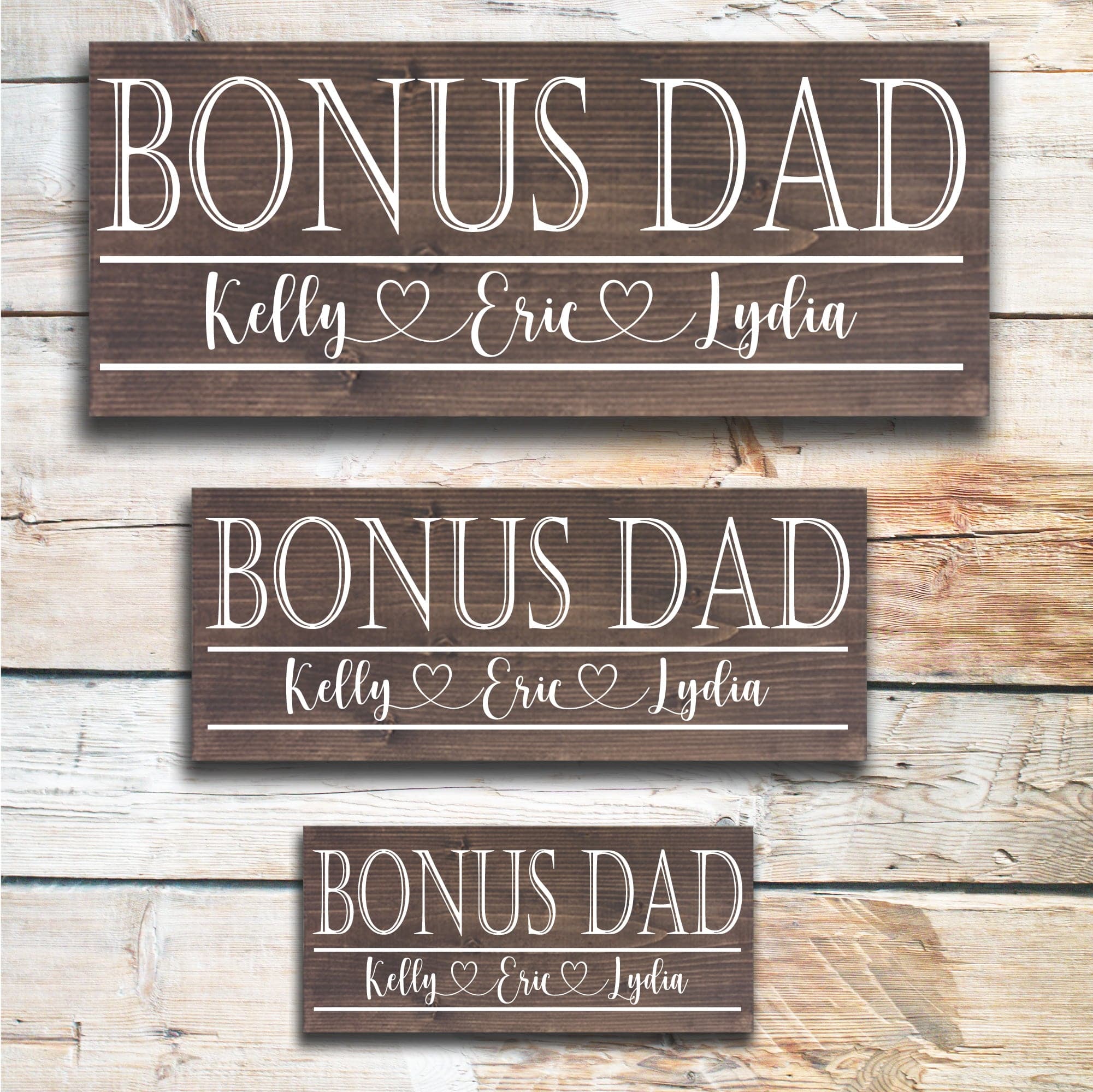 Bonus Dad - Custom Father's Day Sign - Dream Big Printables