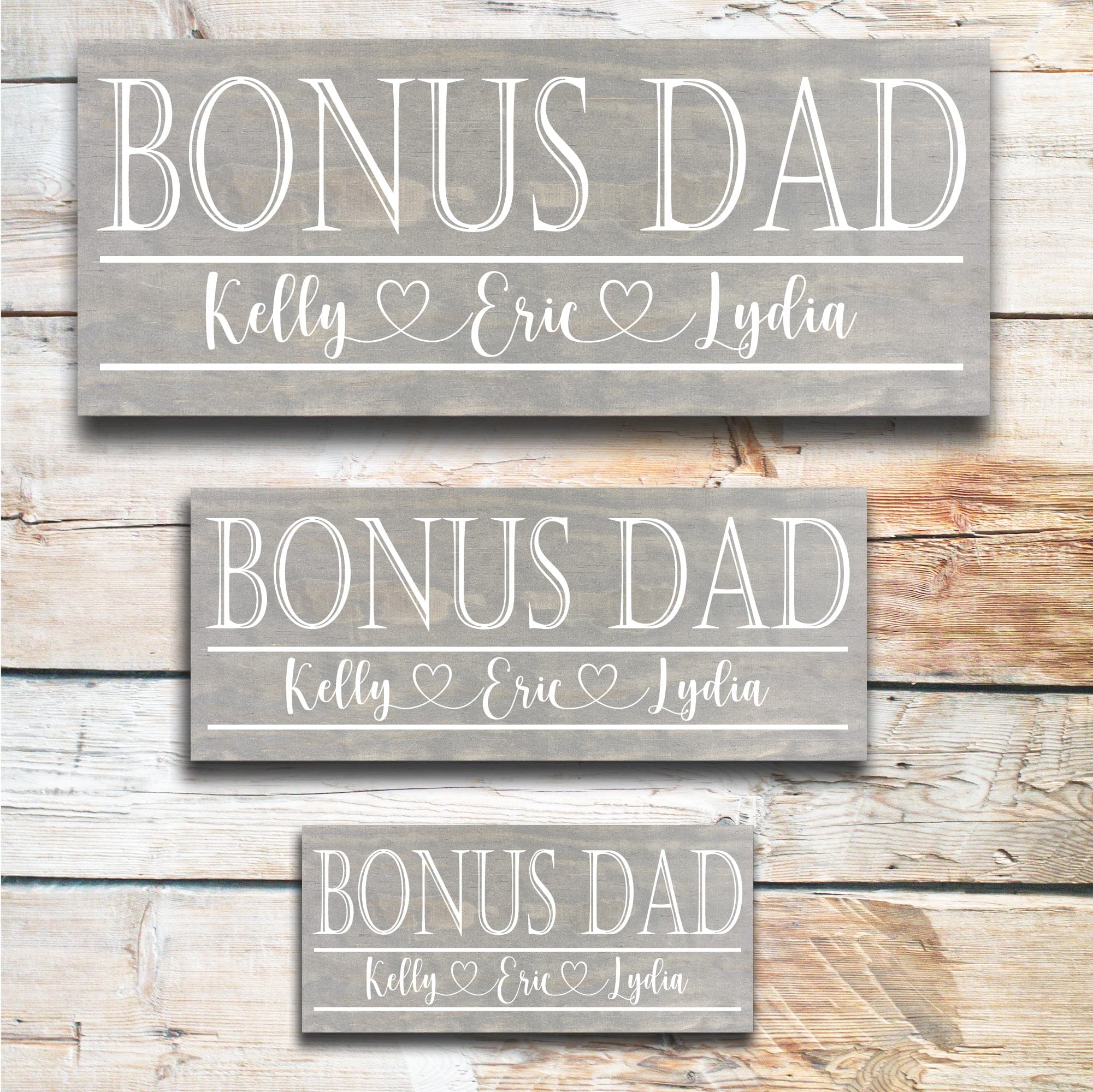 Bonus Dad - Custom Father's Day Sign - Dream Big Printables