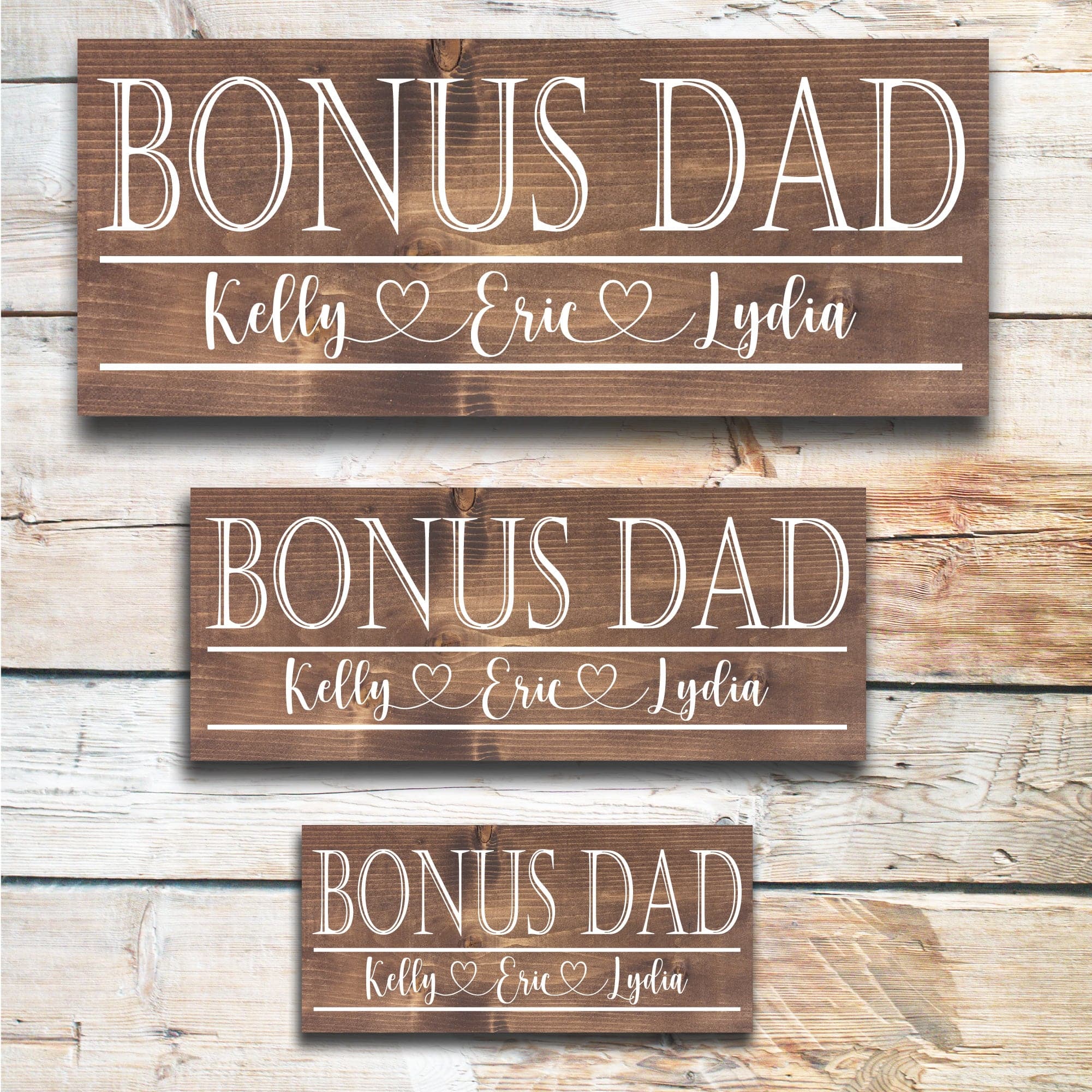 Bonus Dad - Custom Father's Day Sign - Dream Big Printables