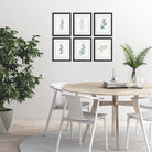 Botanical Prints Wall Art - Eucalyptus Leaves - (Set of 6) - 8x10s - Dream Big Printables