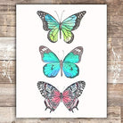 Butterfly Study Art Print - Unframed - 8x10 - Dream Big Printables