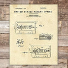 Cassette Tape Patent Print Wall Art - Unframed - 8x10 - Dream Big Printables