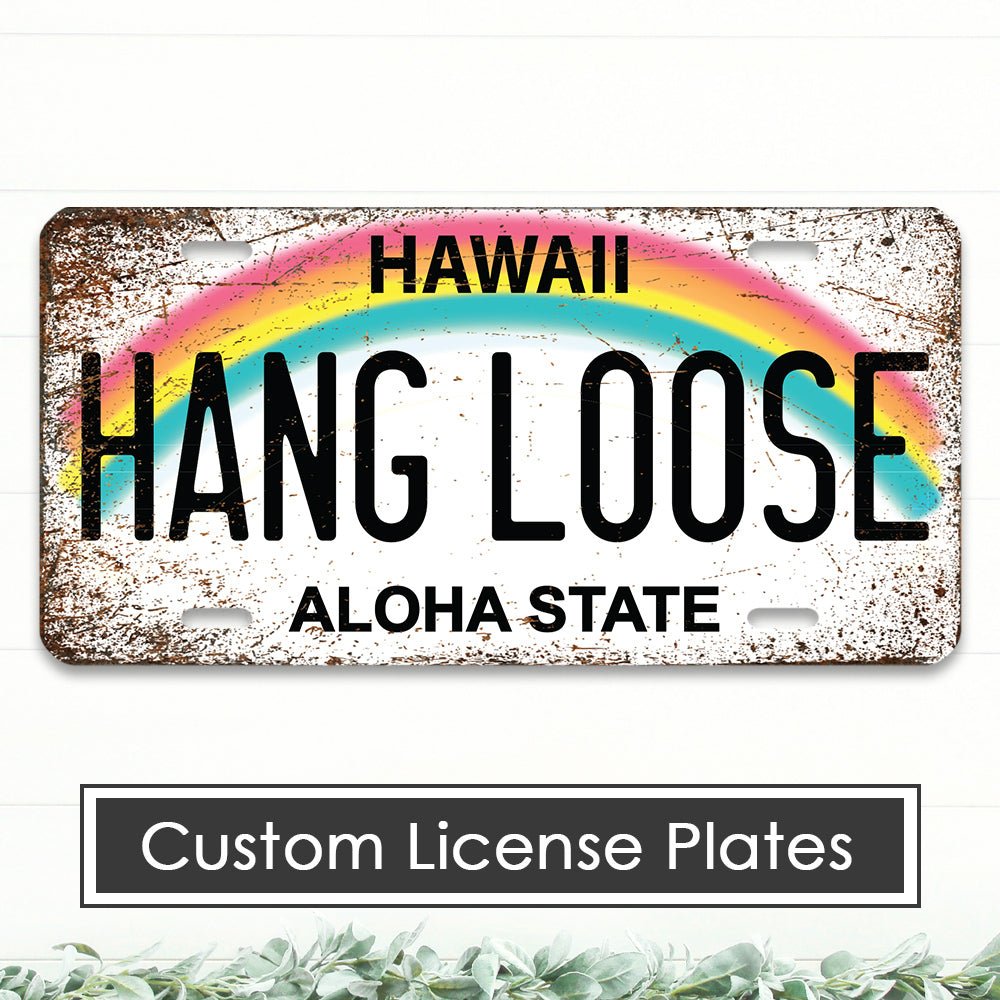 Custom License Plates - Dream Big Printables