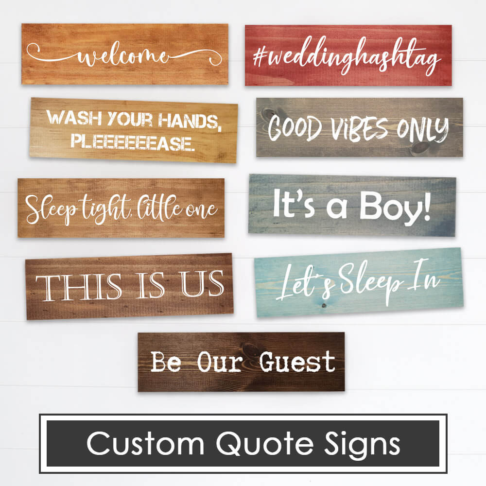 Custom Quote Wood Signs - Dream Big Printables