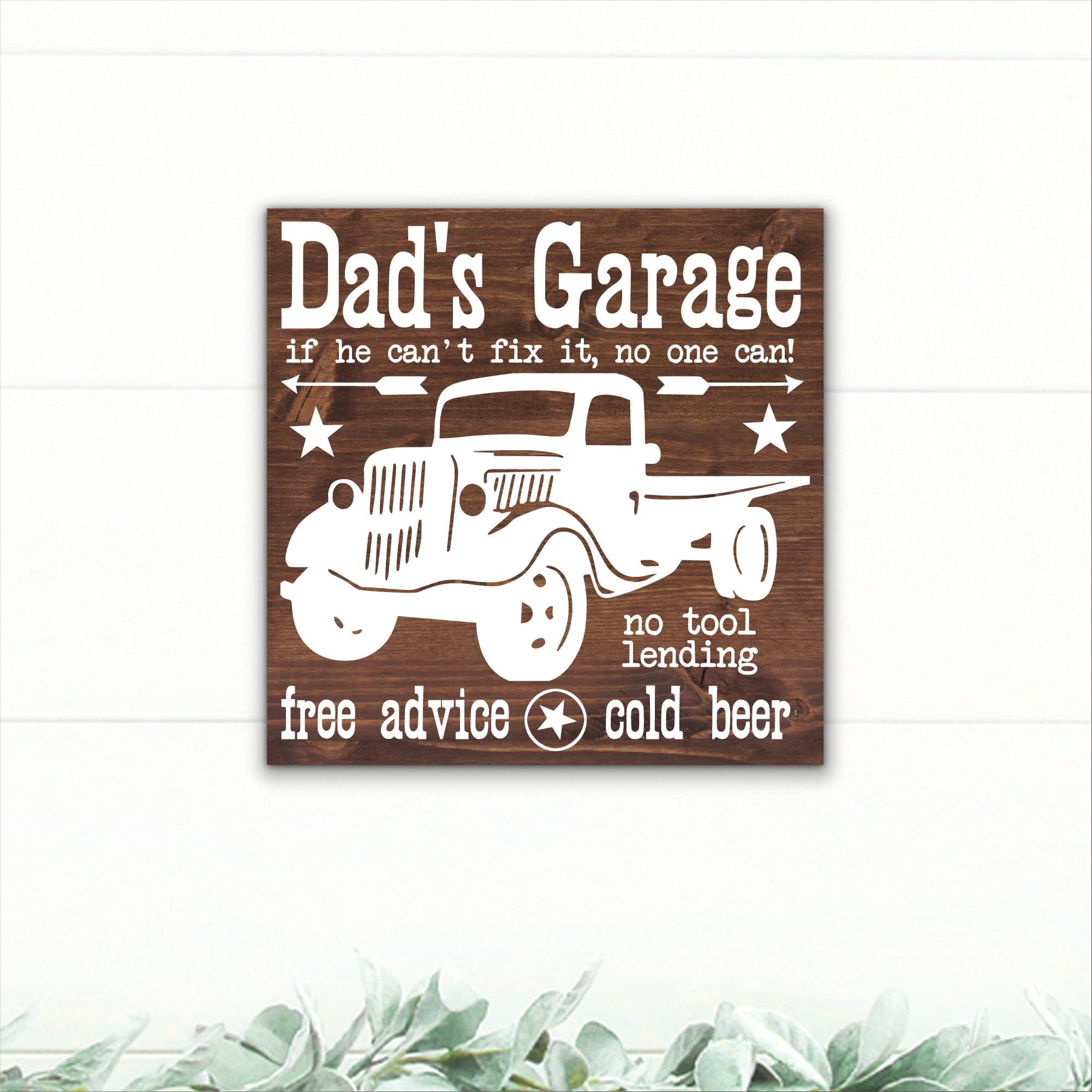 Dad's Garage - If He Can't Fix It, Nobody Can! - Dream Big Printables