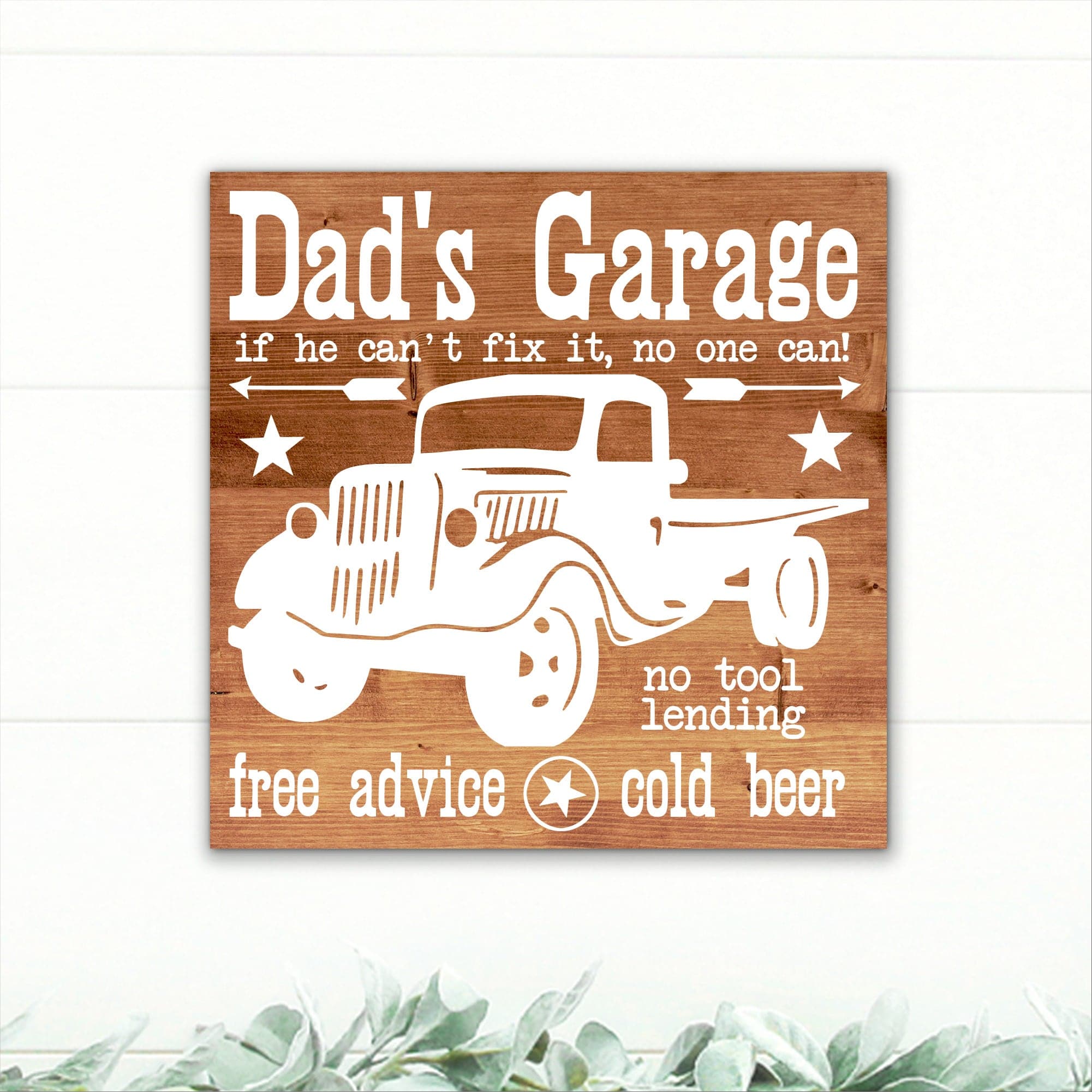 Dad's Garage - If He Can't Fix It, Nobody Can! - Dream Big Printables