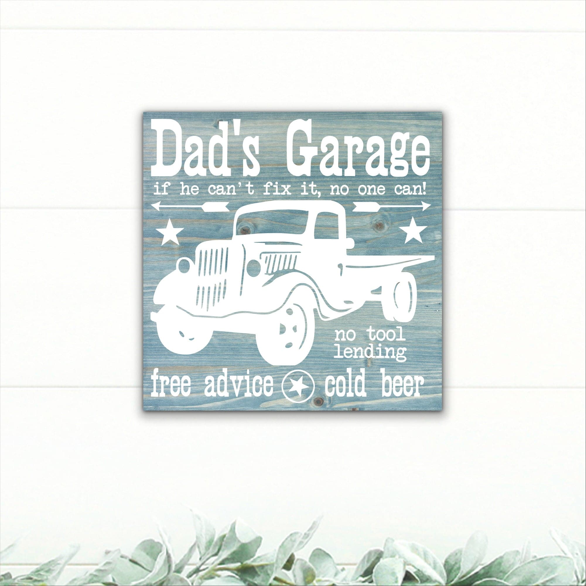 Dad's Garage - If He Can't Fix It, Nobody Can! - Dream Big Printables