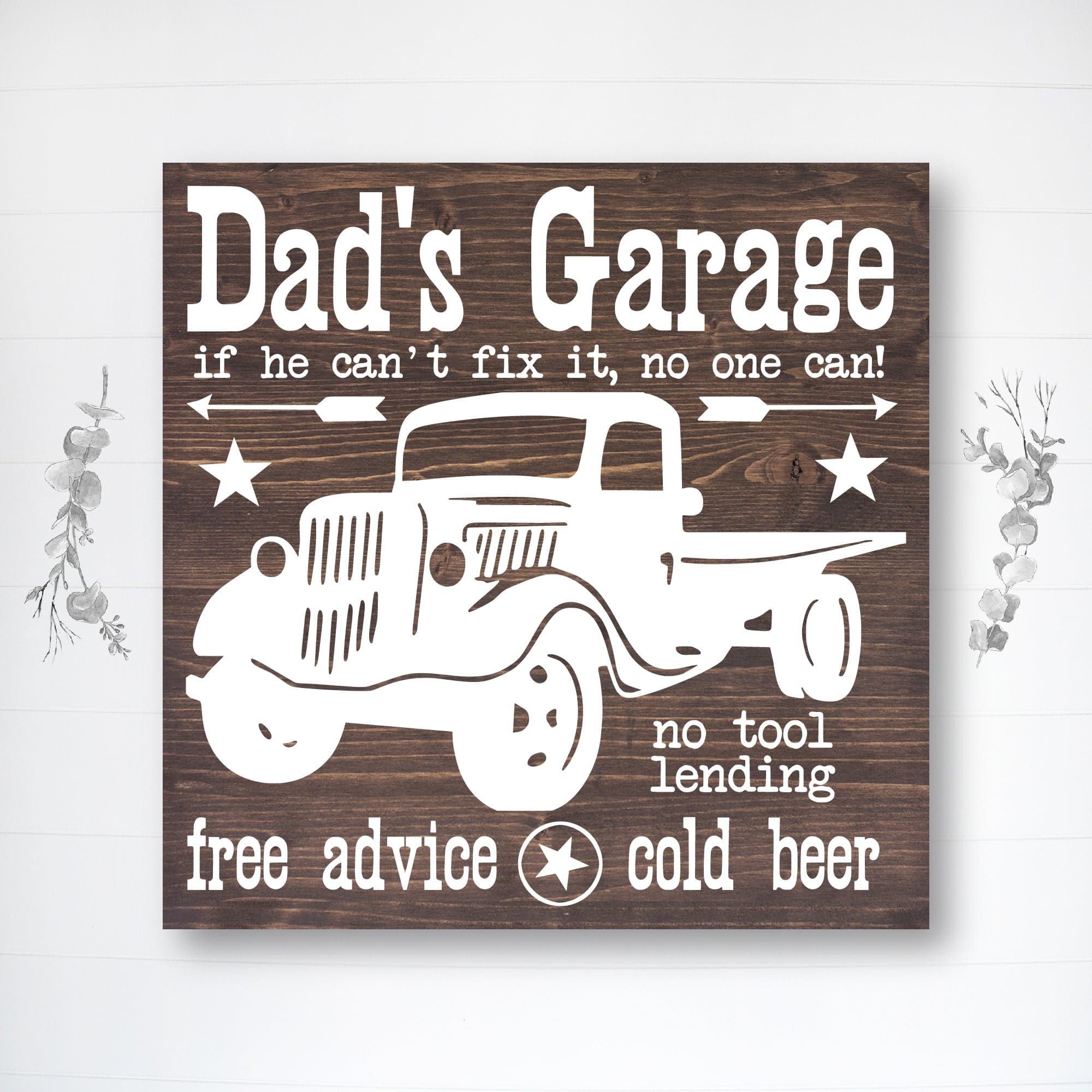 Dad's Garage - If He Can't Fix It, Nobody Can! - Dream Big Printables