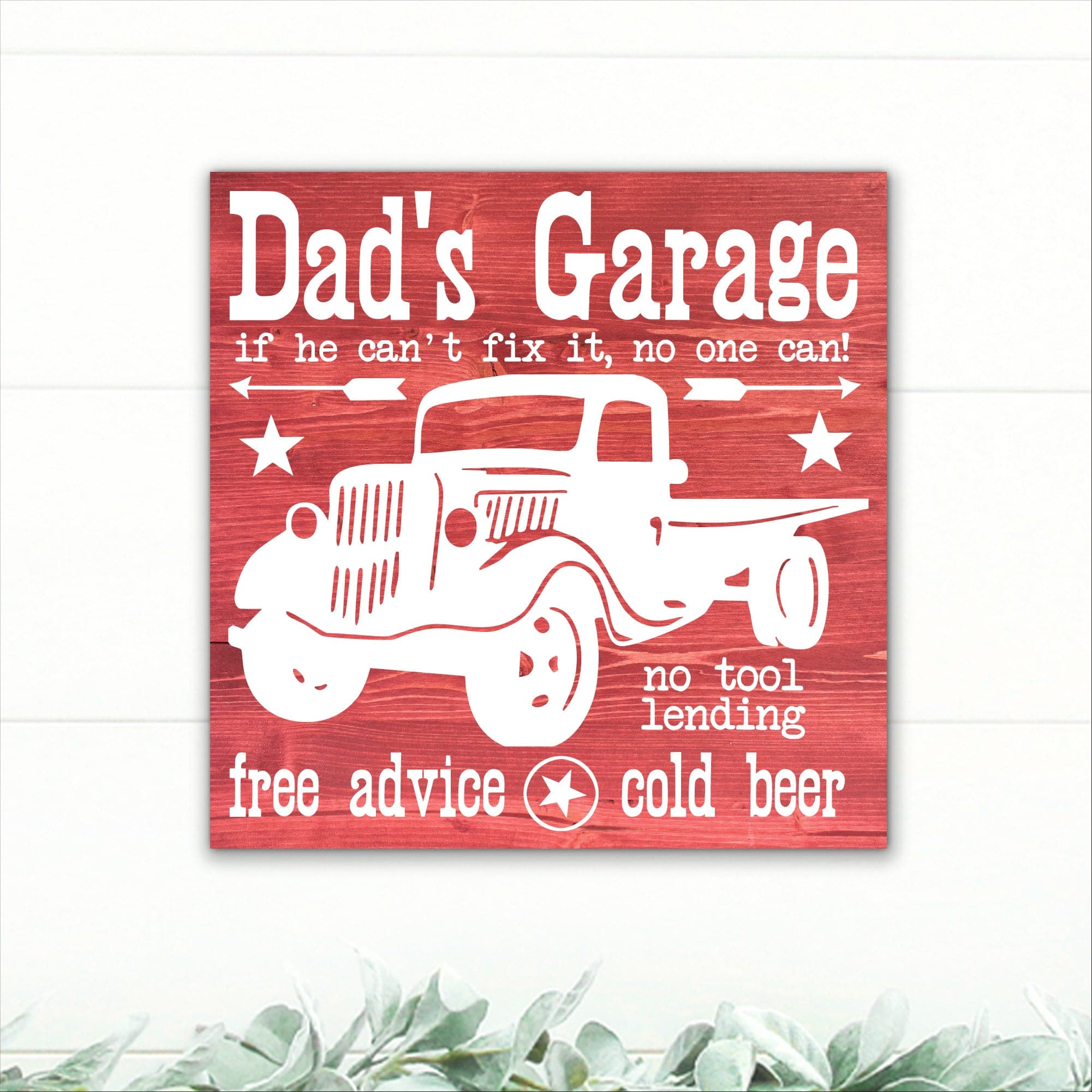 Dad's Garage - If He Can't Fix It, Nobody Can! - Dream Big Printables