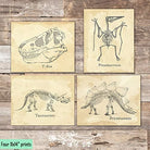 Dinosaur Bedroom Art Prints (Set of 4) - Unframed - 11x14s - Dream Big Printables