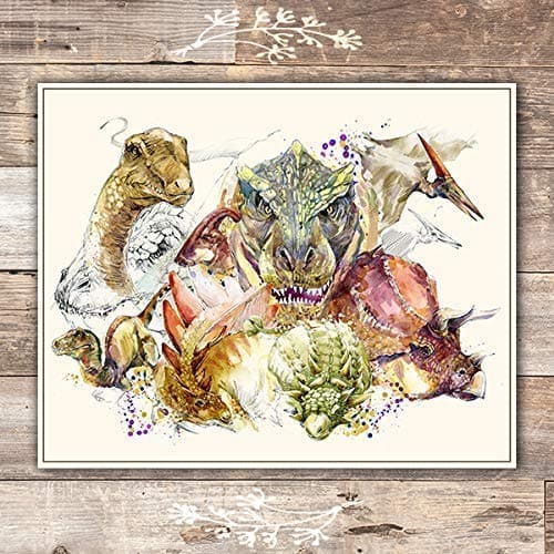 Dinosaur Wall Art Print - 8x10 - Dream Big Printables