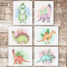 Dinosaur Wall Art Prints (Set of 6) - Unframed - 8x10s - Dream Big Printables