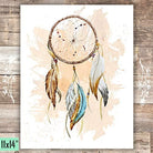 Dreamcatcher Art Print - Unframed - 11x14 - Dream Big Printables