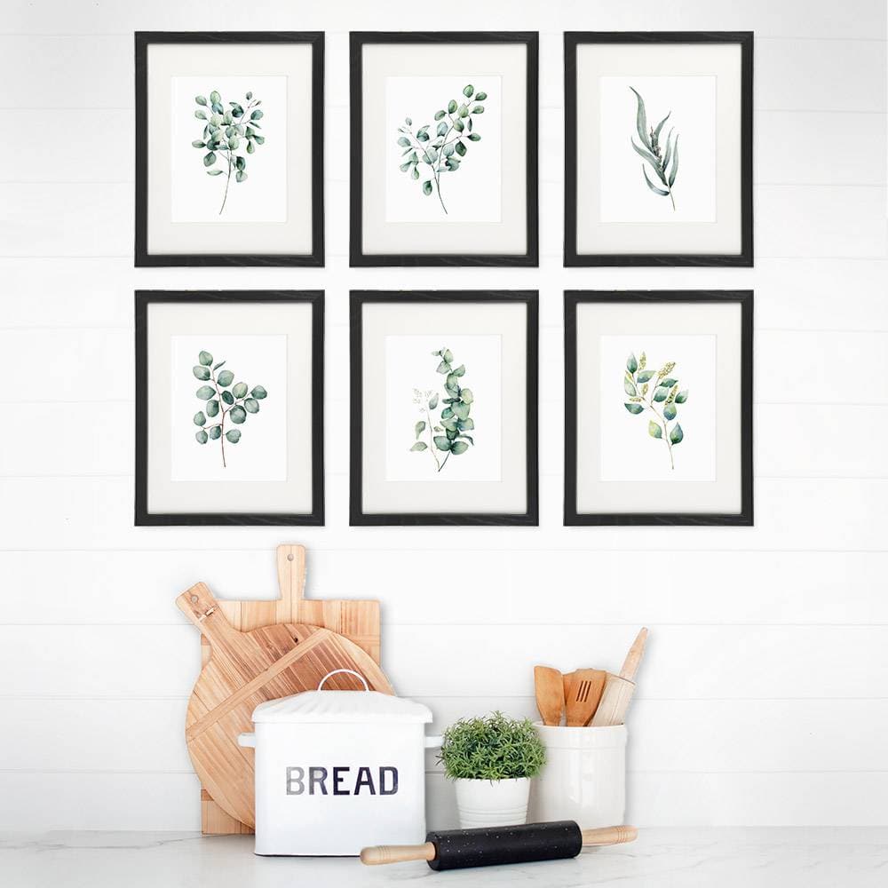 Eucalyptus Leaves | Botanical Prints Wall Art (Set of 6) - 8x10s - Dream Big Printables