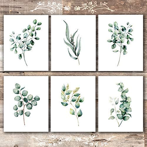 Eucalyptus Leaves | Botanical Prints Wall Art (Set of 6) - 8x10s - Dream Big Printables